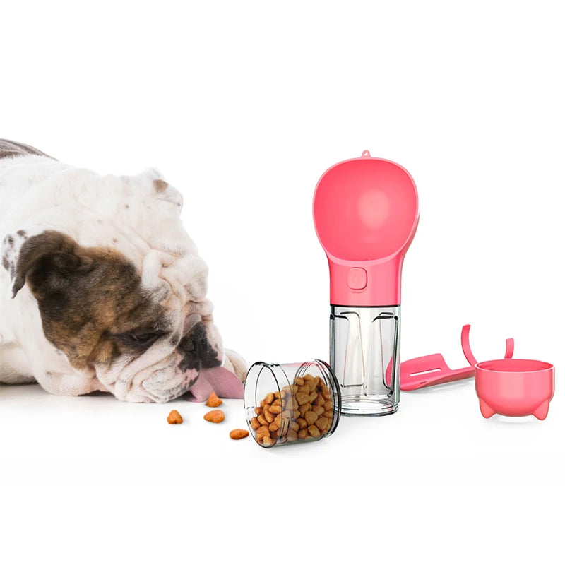 3-in-1 Portable Pet Water Bottle & Feeder
