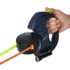 Dual Retractable Dog Leash with Lights