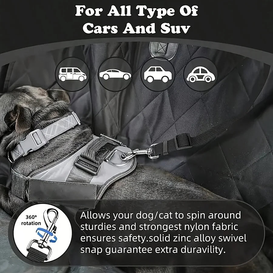 Adjustable Dog Car Seatbelt Tether