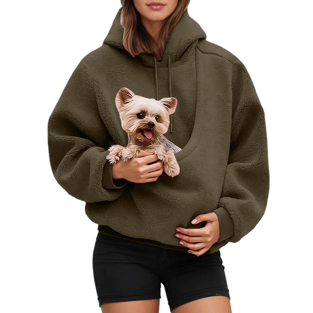 Cozy Pet Carrier Hoodie