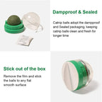 Rotatable Natural Catnip Wall Ball