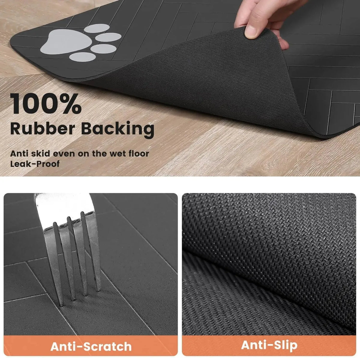 Quick-Dry Absorbent Pet Feeding Mat