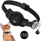 Reflective AirTag Cat Collar with QR Tag