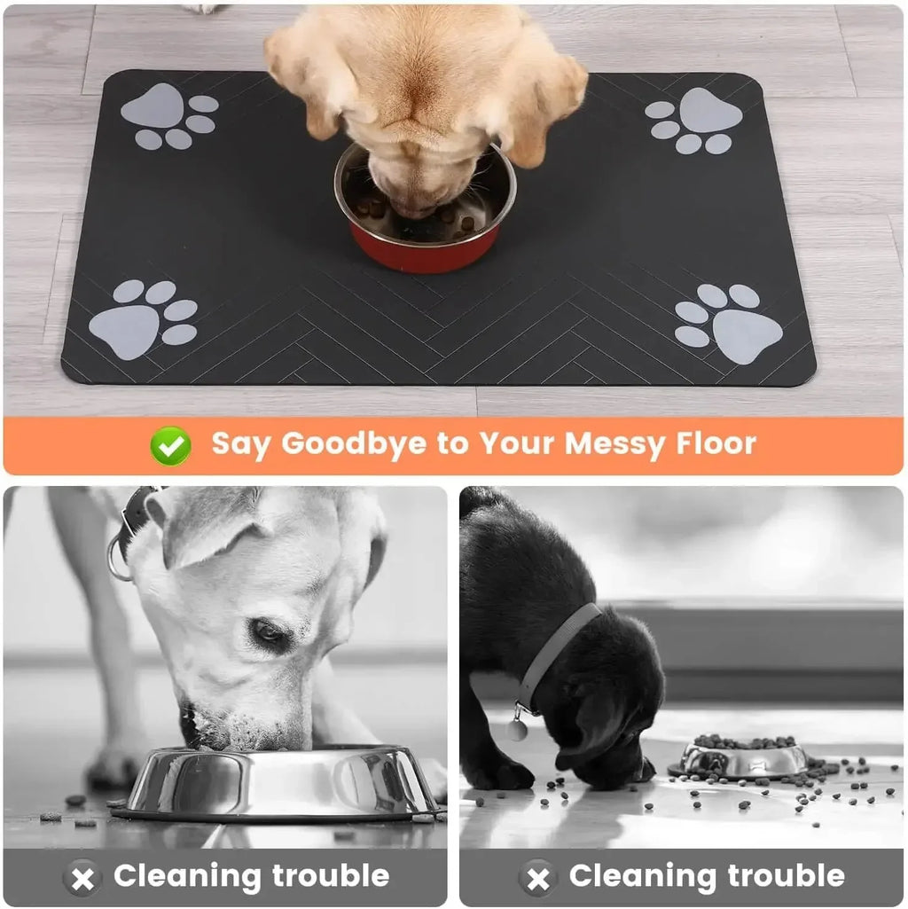 Quick-Dry Absorbent Pet Feeding Mat