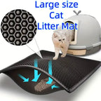 Double-Layer Waterproof Cat Litter Mat
