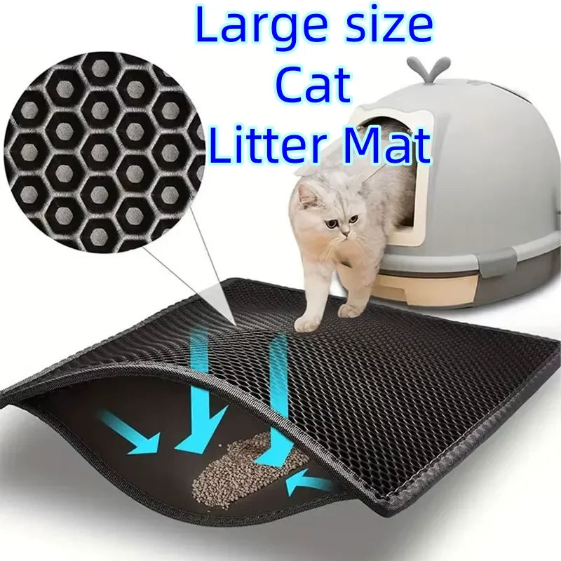 Double-Layer Waterproof Cat Litter Mat