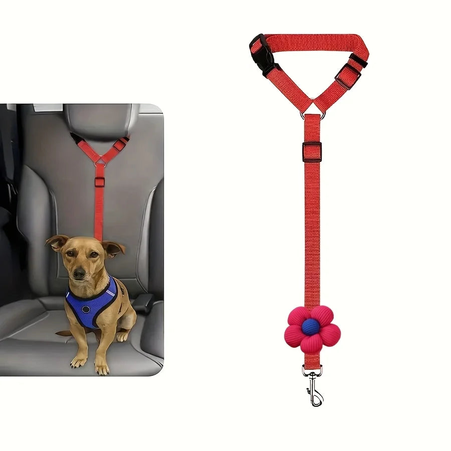 Adjustable Dog Car Seatbelt Tether