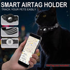 Reflective AirTag Cat Collar with QR Tag