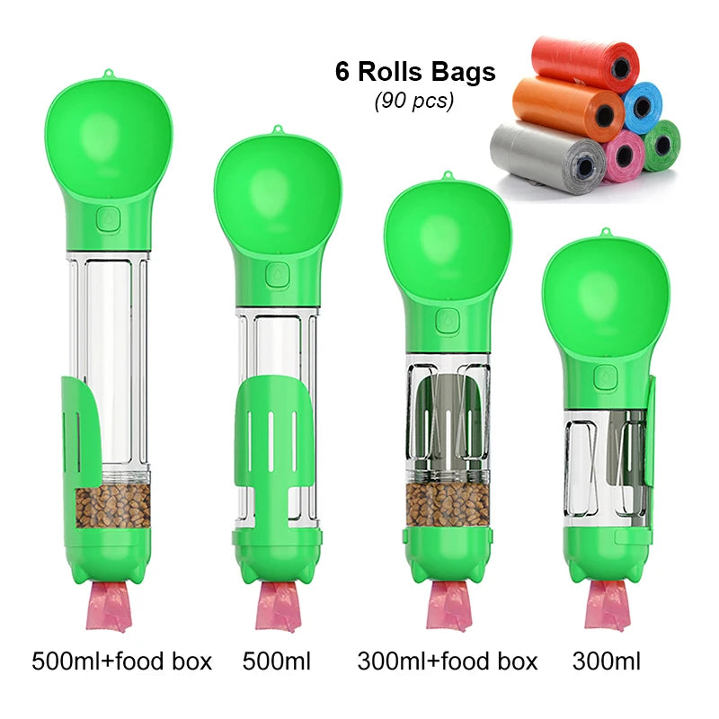 3-in-1 Portable Pet Water Bottle & Feeder