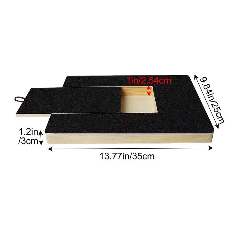Wooden Dog Nail Scratch Board with Treat Box