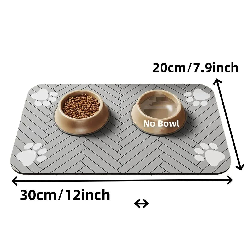 Quick-Dry Absorbent Pet Feeding Mat