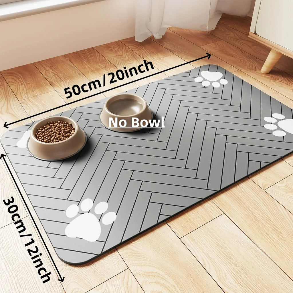 Quick-Dry Absorbent Pet Feeding Mat