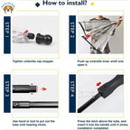 Clear Dog Umbrella with Built-In Leash