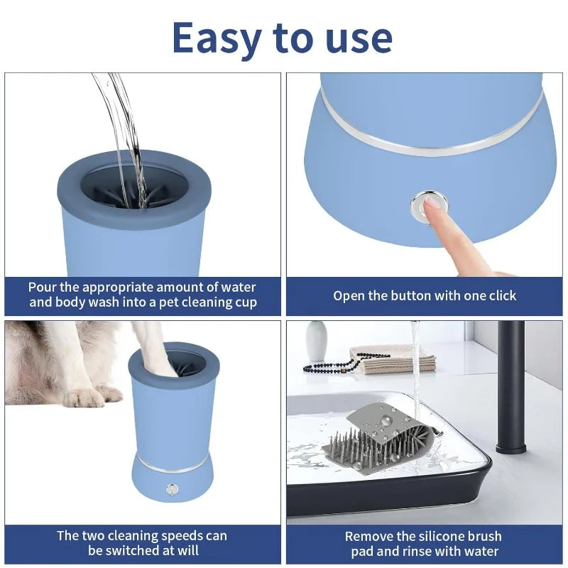 Automatic Dog Paw Cleaner Cup