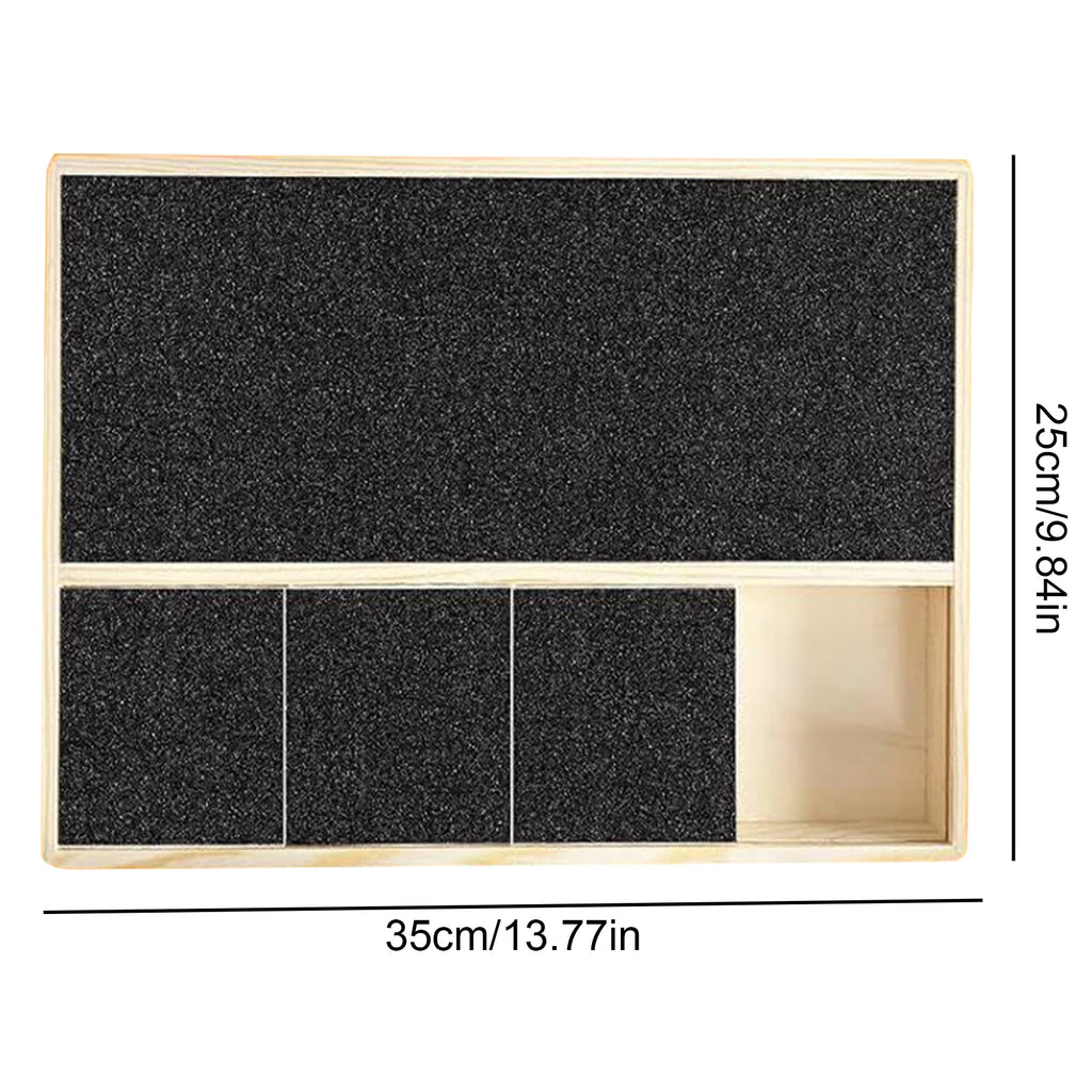 Wooden Dog Nail Scratch Board with Treat Box