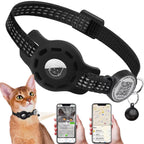 Reflective AirTag Cat Collar with QR Tag