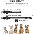 Reflective AirTag Cat Collar with QR Tag
