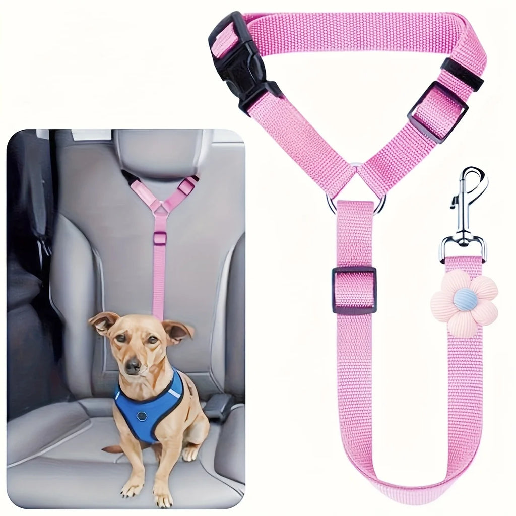 Adjustable Dog Car Seatbelt Tether